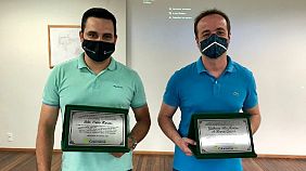 Carbonífera Catarinense faz homenagem à equipe de saúde.