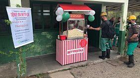 Pipocas e filmes para celebrar meta alcançada na Mina G