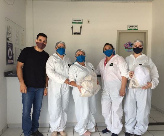 Carbonífera Catarinense doa luvas e máscaras para Posto de Saúde
